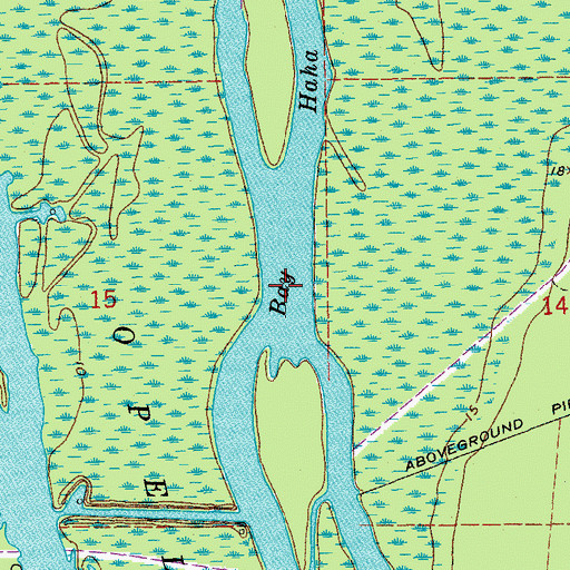 Topographic Map of Lake Pelba, LA