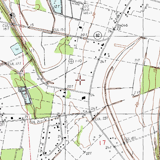 Topographic Map of Saint Martinville Junior High School, LA