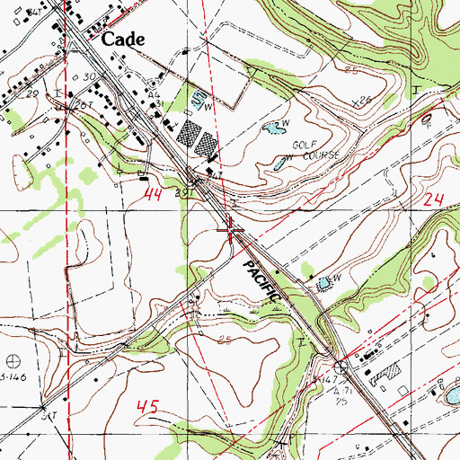 Topographic Map of Romero, LA