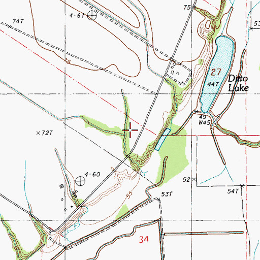 Topographic Map of Natchez Fort (historical), LA