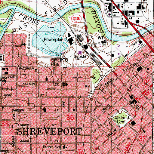 Topographic Map of Triumph Church and Kingdom of God in Christ, LA