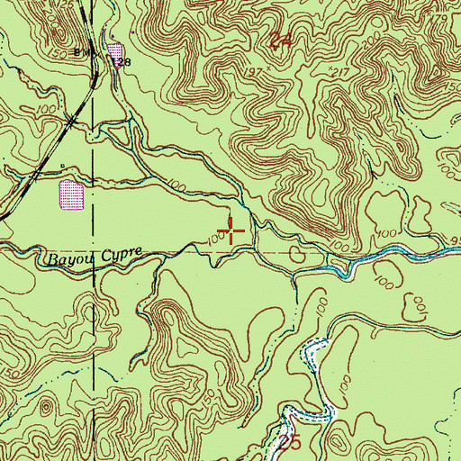Topographic Map of Hait Brake (historical), LA