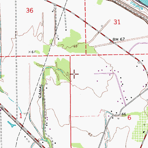 Topographic Map of Compton Lake (historical), LA