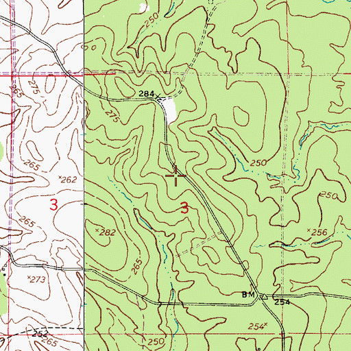 Topographic Map of Cypress School (historical), LA