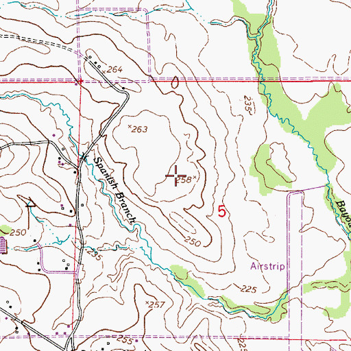 Topographic Map of Elliot School (historical), LA