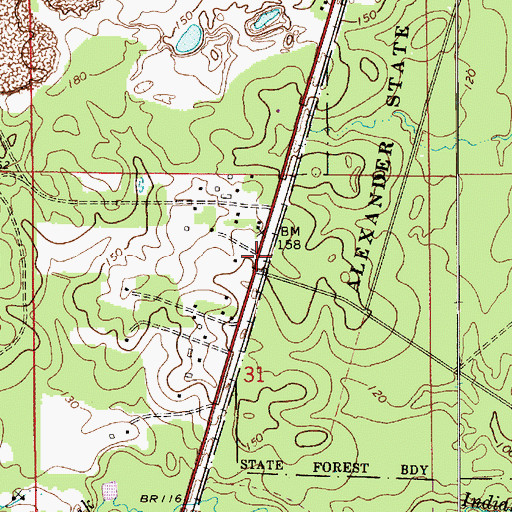 Topographic Map of Fitzgerald (historical), LA