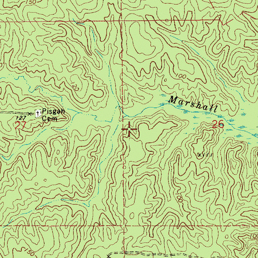 Topographic Map of Hobson (historical), LA