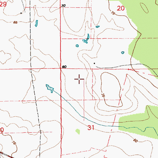 Topographic Map of Holloway Prairie, LA