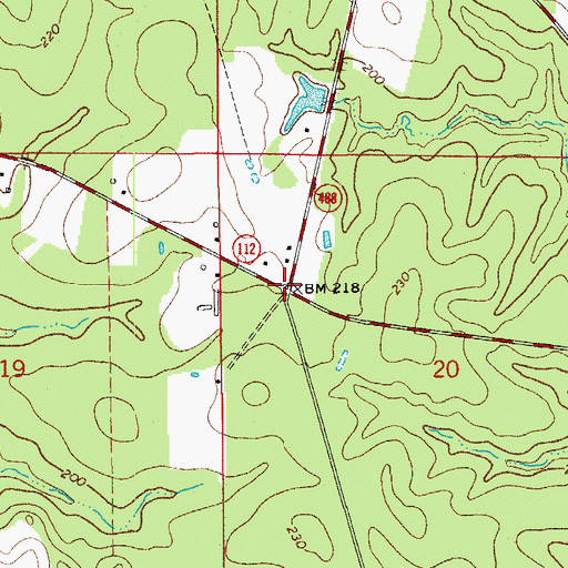 Topographic Map of Lisso, LA