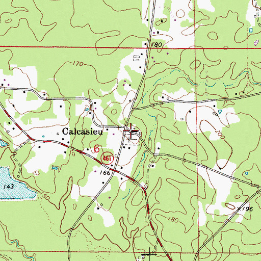 Topographic Map of New Hope Church, LA