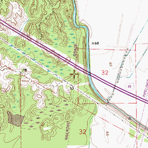 Topographic Map of Sartori (historical), LA