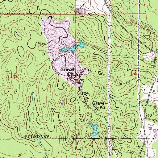 Topographic Map of Thomas (historical), LA