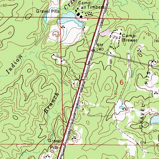 Topographic Map of Vortex (historical), LA