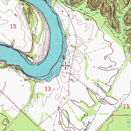 Topographic Map of Wises (historical), LA