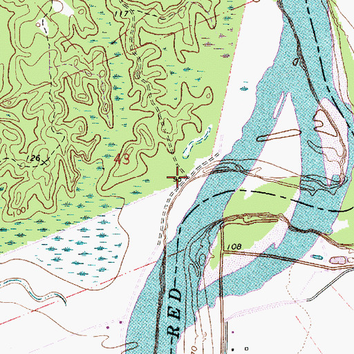 Topographic Map of Zion Harp Church (historical), LA