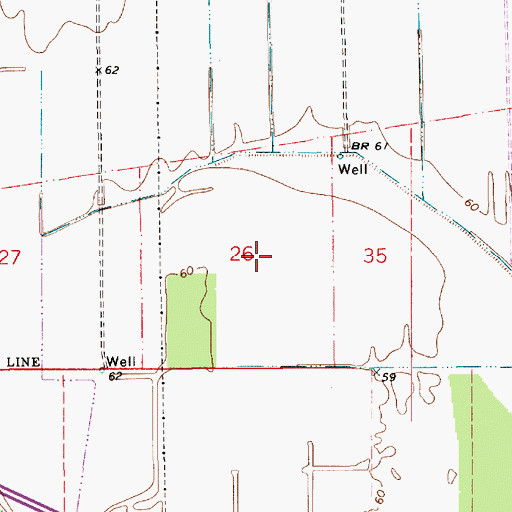 Topographic Map of Bird Pond (historical), LA