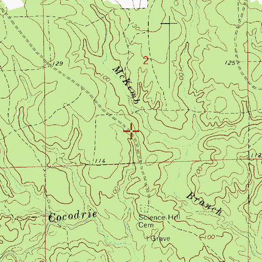Topographic Map of Camp Paradise (historical), LA