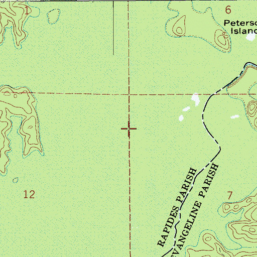 Topographic Map of Cocodrie Swamp, LA