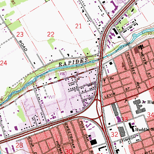 Topographic Map of Kent Plantation, LA