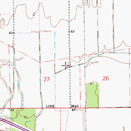Topographic Map of Morgan Bayou, LA