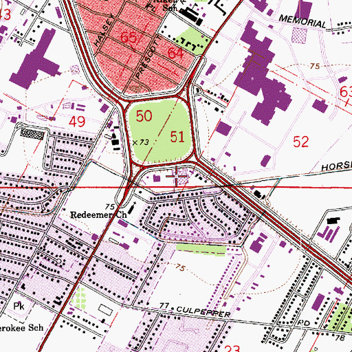 Topographic Map of West End Retail Shopping Center, LA