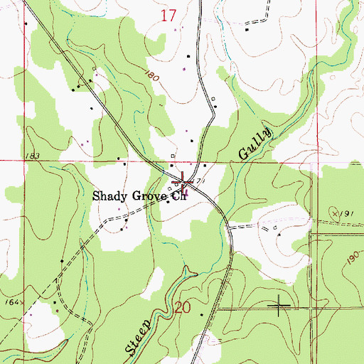 Topographic Map of Westport, LA