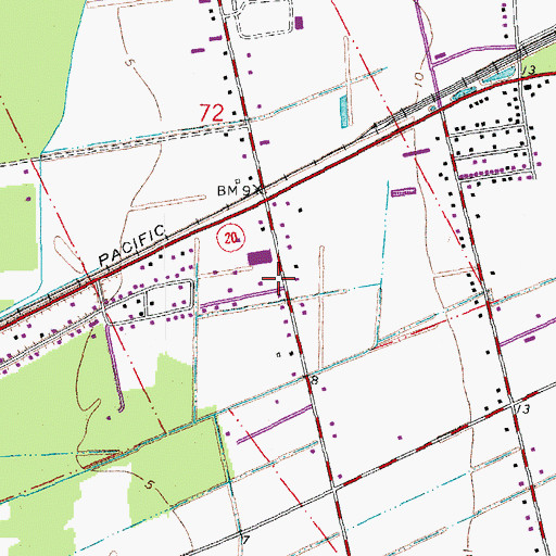 Topographic Map of Country Hollow, LA