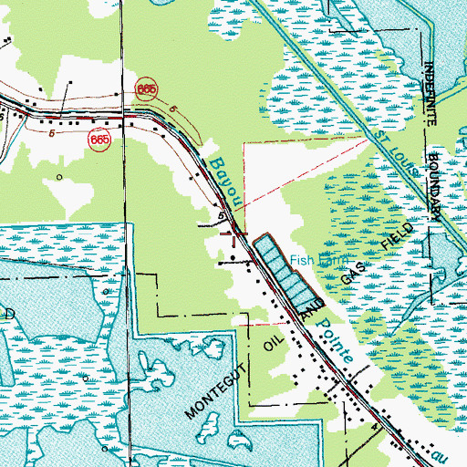 Topographic Map of Naguin School (historical), LA