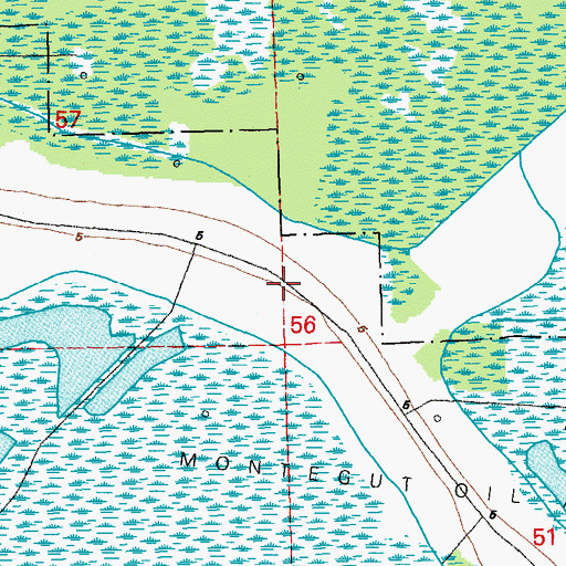 Topographic Map of Pointe Farms, LA