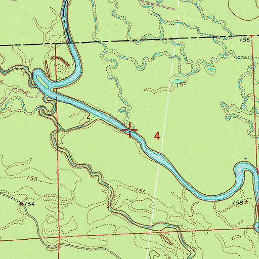 Topographic Map of Steep Creek, AR