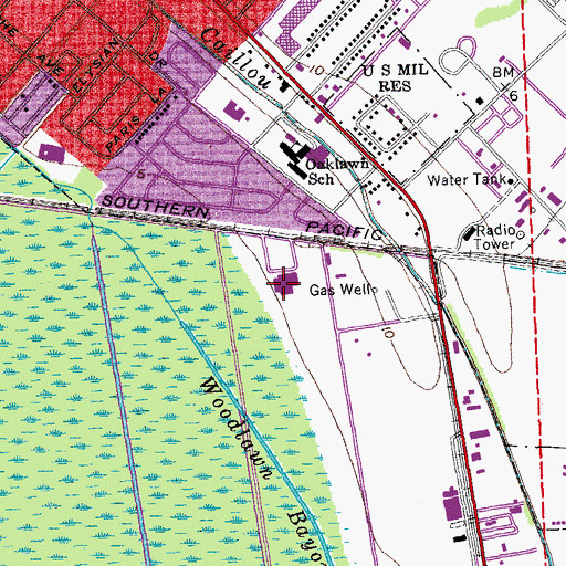 Topographic Map of Leonard J Chabert Medical Center, LA
