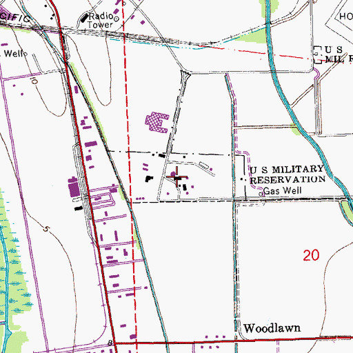 Topographic Map of Terrebonne Vocational Rehabilitation Center School, LA