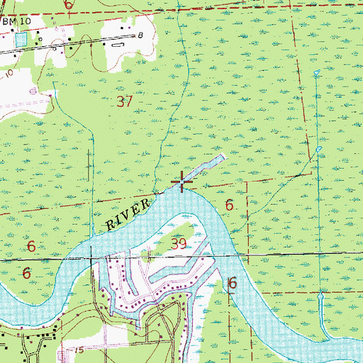 Topographic Map of Booth Shell Bank, LA