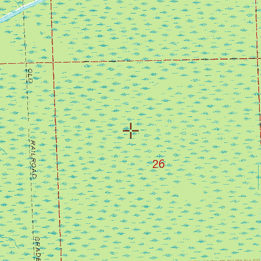 Topographic Map of Coteau Feivin, LA