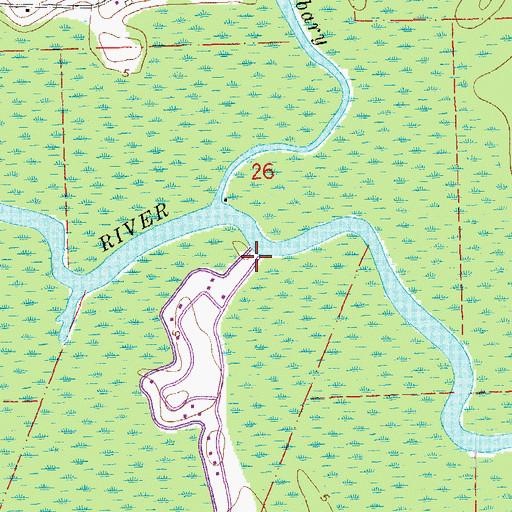 Topographic Map of Gunboat Landing, LA