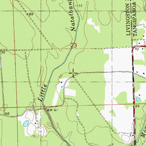 Topographic Map of Little River (historical), LA