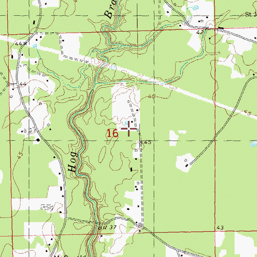 Topographic Map of North Livingston Oil Field, LA