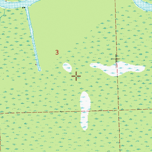 Topographic Map of Pine Island, LA