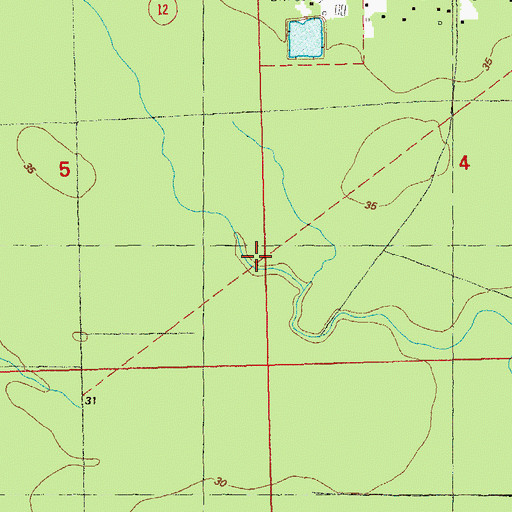 Topographic Map of Switch Canyon Slash (historical), LA