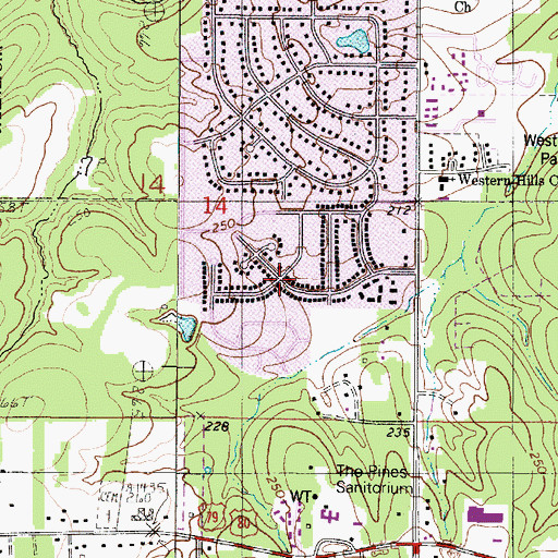 Topographic Map of La Tierra, LA
