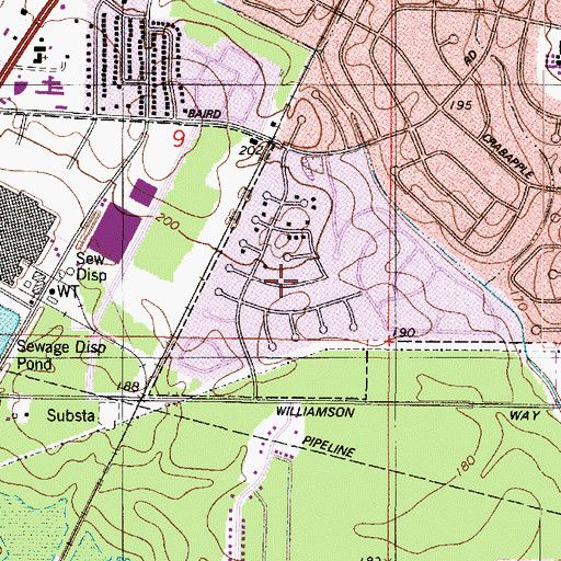 Topographic Map of Southport Country, LA
