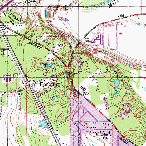 Topographic Map of Agnew Town and Country Day School, LA