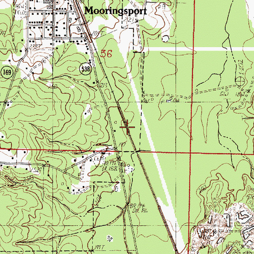 Topographic Map of Arlatex, LA