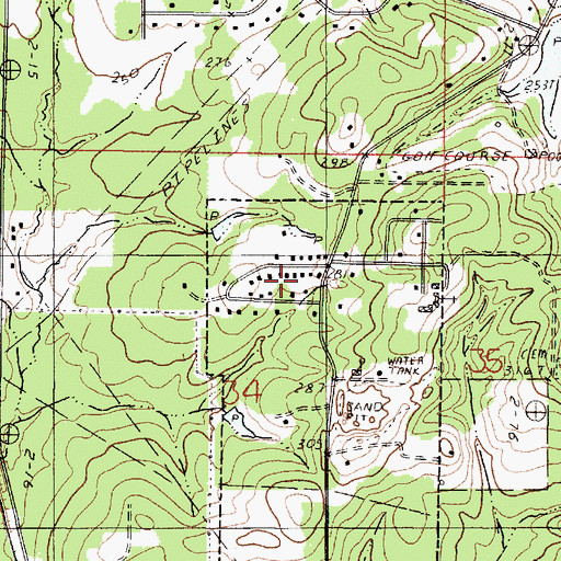 Topographic Map of Bolinger Hillsppl, LA