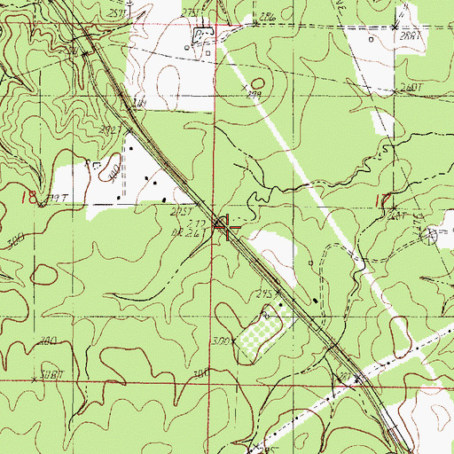 Topographic Map of Brian, LA