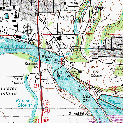 Topographic Map of Stillhouse Branch, AR