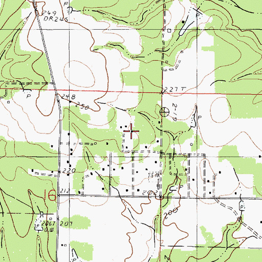 Topographic Map of Dune Estates, LA