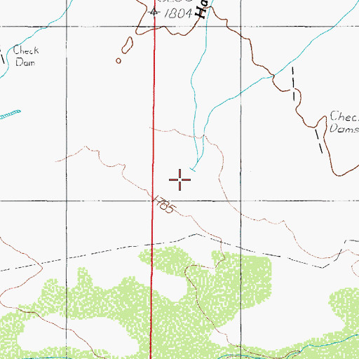 Topographic Map of Hali Murk Wash, AZ
