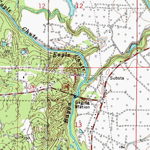 Topographic Map of Irvings Bluff, LA