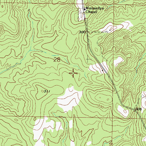 Topographic Map of Mira Oil Field, LA